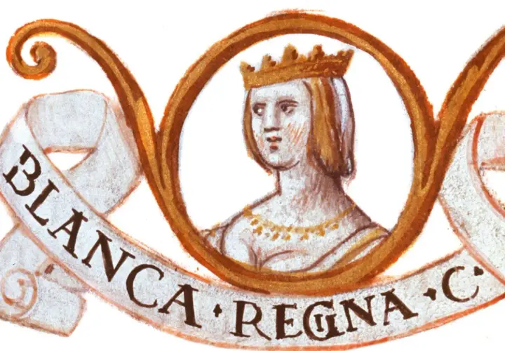 Ilustracja królowej Blanki, która wyjaśnia, dlaczego św. Blanka została świętą.