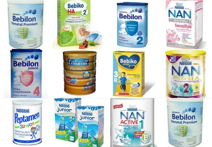 Różne rodzaje mleka modyfikowanego: Bebilon, Bebiko, Enfamil, NAN, Peptamen. Wybór odpowiedniego mleka modyfikowanego dla dziecka.