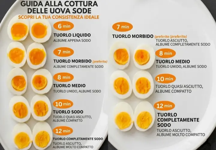 Guide pour la cuisson des œufs durs : découvrez la consistance idéale pour vos œufs durs, du liquide au complètement cuit.