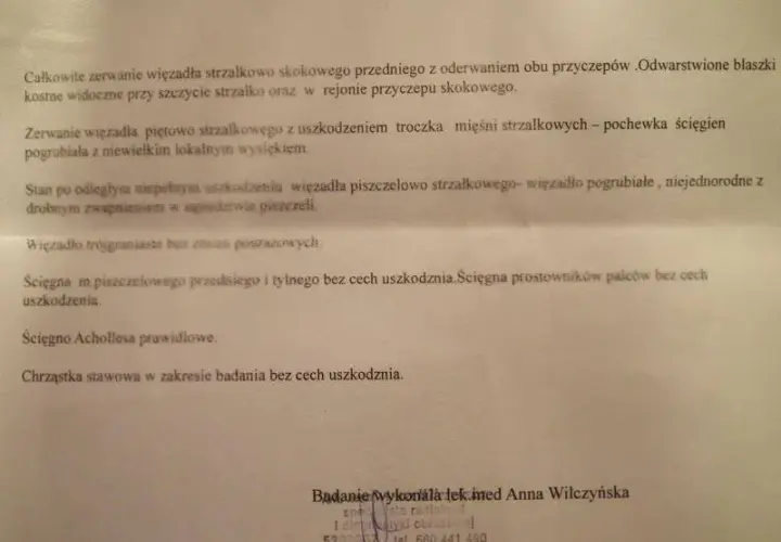 Jak opisać skręcenie stawu skokowego dla PZU? Maksymalizuj odszkodowanie!