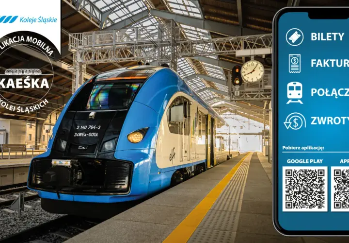 Koleje Śląskie - aplikacja mobilna Kaźka. Bilety, faktury, połączenia, zwroty. Sprawdź, czy jest dostępny koleje śląskie kod promocyjny!