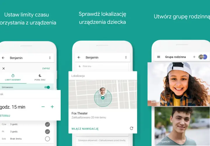 Family Link na iPhone: ustawiaj limity czasu, sprawdzaj lokalizację dziecka i twórz grupy rodzinne.