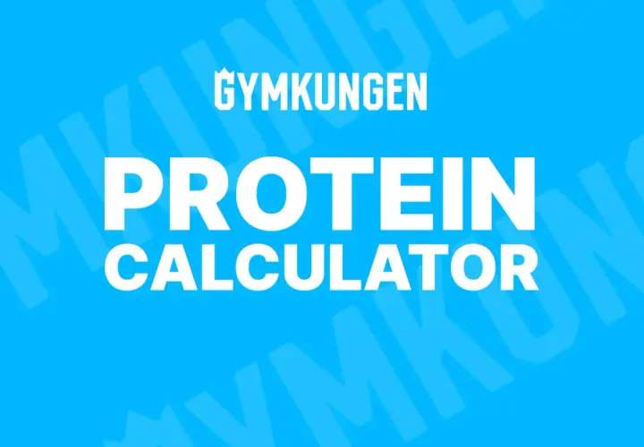 Gymkungen Protein Calculator. Ta reda på hur mycket proteinpulver per dag som är bäst för dig.