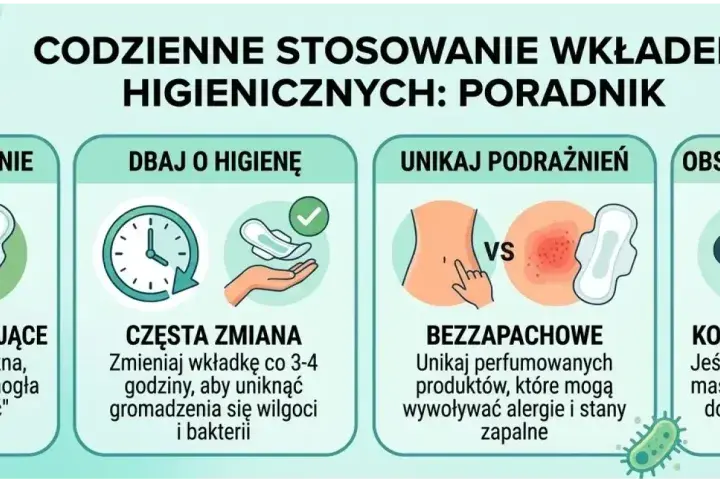 Poradnik: czy wkładki higieniczne można nosić codziennie? Wybieraj oddychające, często zmieniaj, unikaj podrażnień i obserwuj ciało.