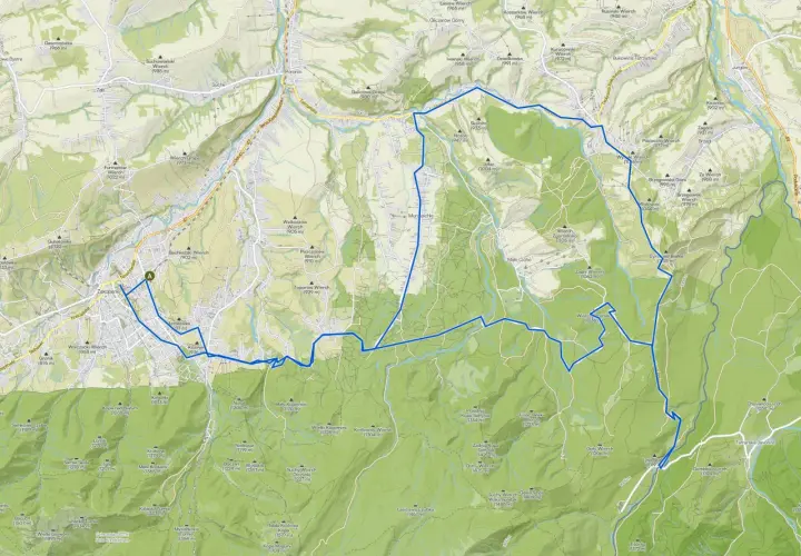 Trasy rowerowe Zakopane: mapa szlaków rowerowych przez Gubałówkę, Nosal i okoliczne szczyty.