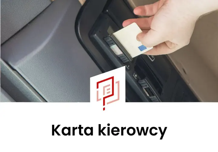Wkładanie karty kierowcy do tachografu. Wniosek o kartę kierowcy jest ważny.