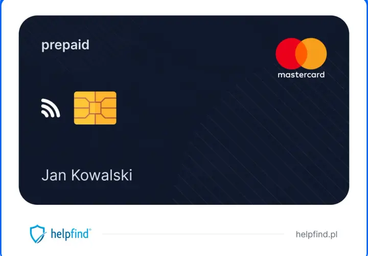 Karta Mastercard z napisem "prepaid" i symbolem płatności zbliżeniowych. To karta przedpłacona, idealna dla Jana Kowalskiego.
