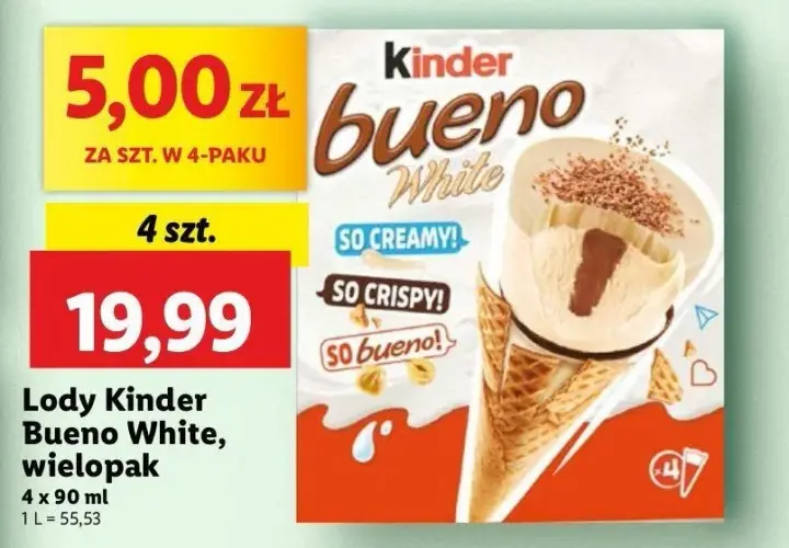 Gdzie kupić lody Kinder Bueno? Sprawdź dostępność w sklepach