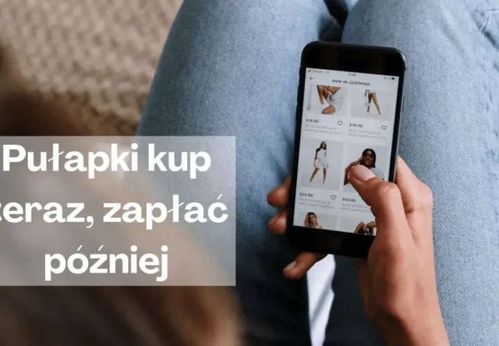 Kup teraz, zapłać później (bnpl) – wygodne zakupy online. Osoba przegląda ubrania na telefonie.