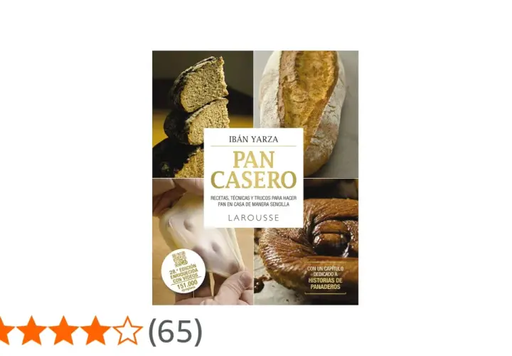 Libro "Pan Casero" de Ibán Yarza, con recetas y trucos para hacer pan en casa. Incluye historias de panaderos.