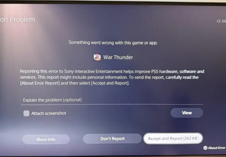 CE-108255-1 na PS5? Sprawdzone sposoby na błąd aplikacji