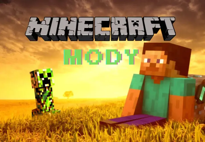 Minecraft z Creeperem i Steve'em. Dowiedz się, jak zainstalować mody, by ulepszyć swoją grę.