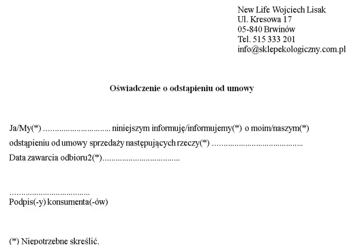 Jak wypełnić formularz odstąpienia od umowy i uniknąć problemów