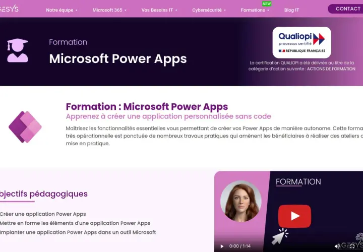 Formation Microsoft Power Apps : apprenez à créer une application personnalisée sans code. Maîtrisez les fonctionnalités pour vos Power Apps.