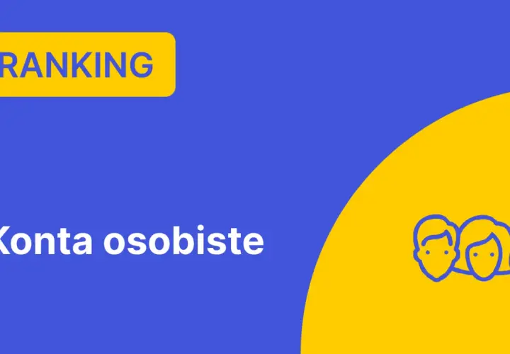 Ranking kont osobistych. Ikona pary na żółtym tle.