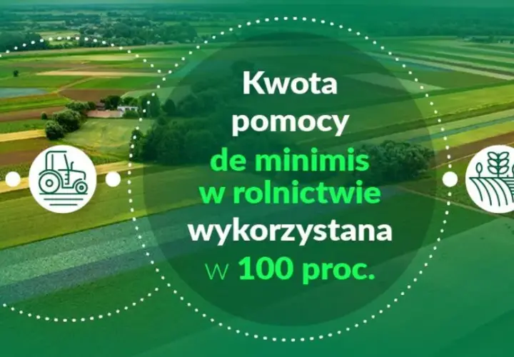 Kwota pomocy de minimis w rolnictwie wykorzystana w 100 proc. Sprawdź, jak to wpłynie na Twoje gospodarstwo.