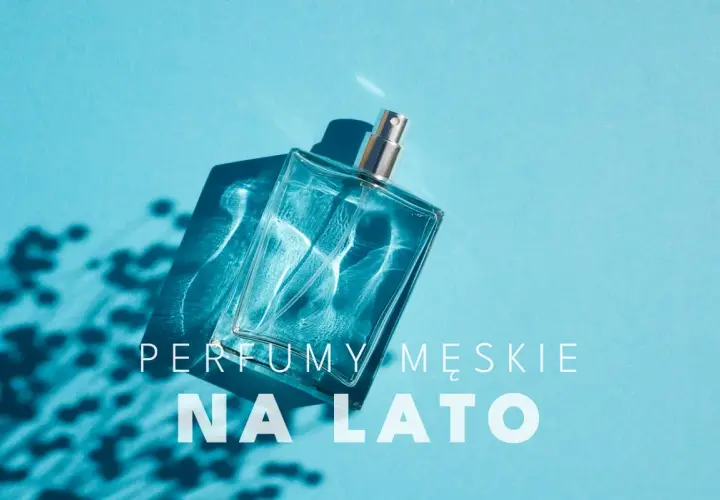 Szklana butelka perfum męskich na lato, z orzeźwiającą nutą mentolu, w słonecznym blasku.