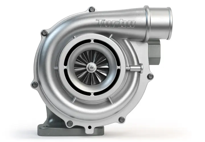 Metalowa turbosprężarka, element kluczowy dla mocy silnika. Problem zapchany dpf a turbina może oznaczać kłopoty.
