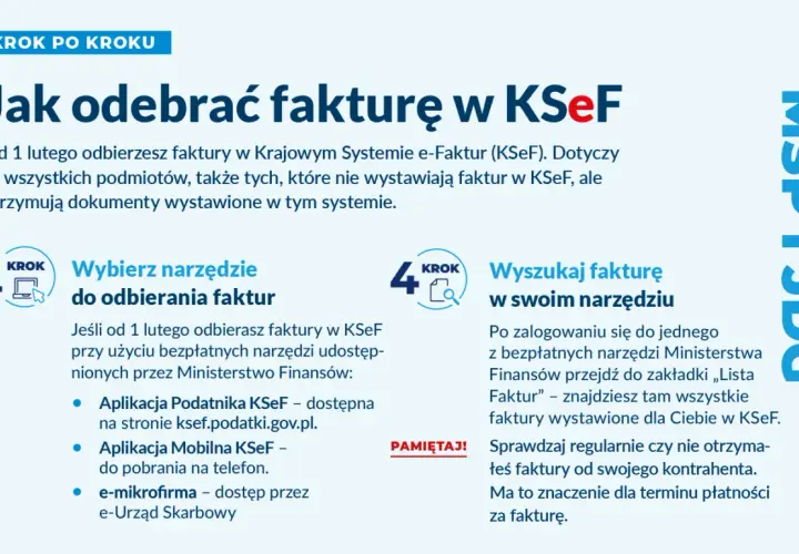 Jak odebrać fakturę w KSeF? Krok po kroku: wybierz narzędzie, wyszukaj fakturę. Pamiętaj o regularnym sprawdzaniu faktur od kontrahentów.