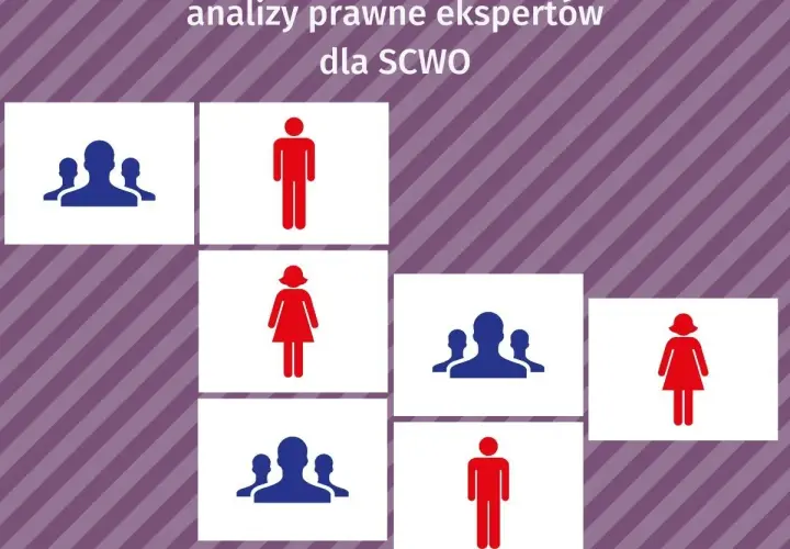 Ikony ludzi symbolizują przetwarzanie danych osobowych. Analizy prawne ekspertów dla SCWO.