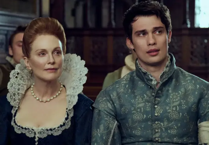 Mary i George w strojach z epoki, ona w perłach i koronkowym kołnierzu, on w ozdobnej kurtce.