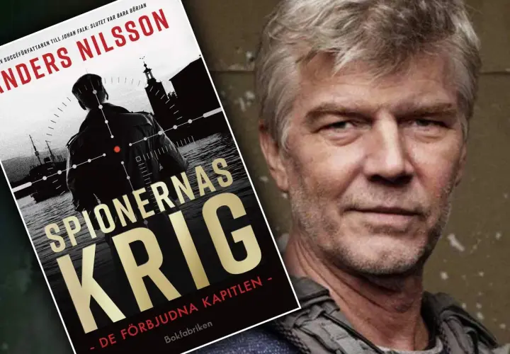 Anders Nilssons bok "Spionernas krig" med Johan Falk-tema.