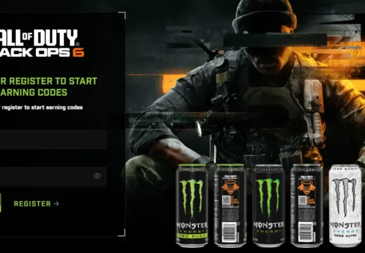 Call of Duty: Black Ops 6 z napojami Monster Energy. Zaloguj się, by zdobywać kody.