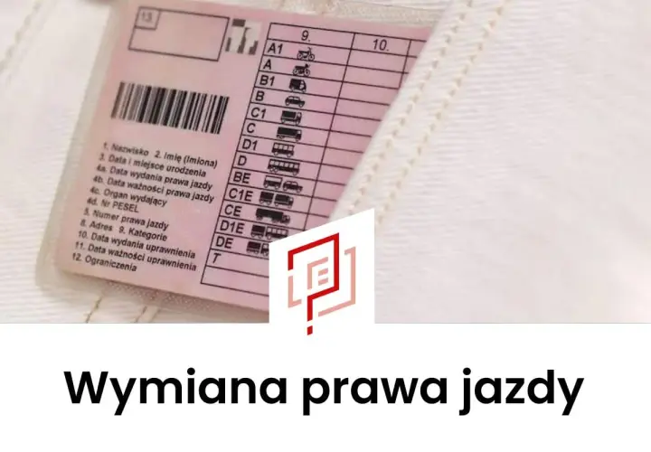 Zbliżenie na polskie prawo jazdy, dokument potrzebny, gdzie wymienia się prawo jazdy.