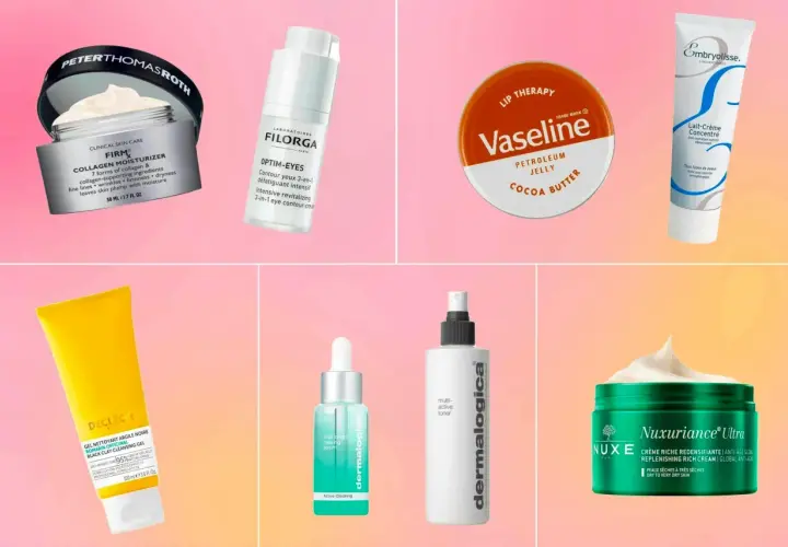Hudvårdsprodukter som Peter Thomas Roth, Filorga, Vaseline, Embryolisse, Decleor, Dermalogica och Nuxe. Perfekt för att ta reda på vilken hudtyp jag har.