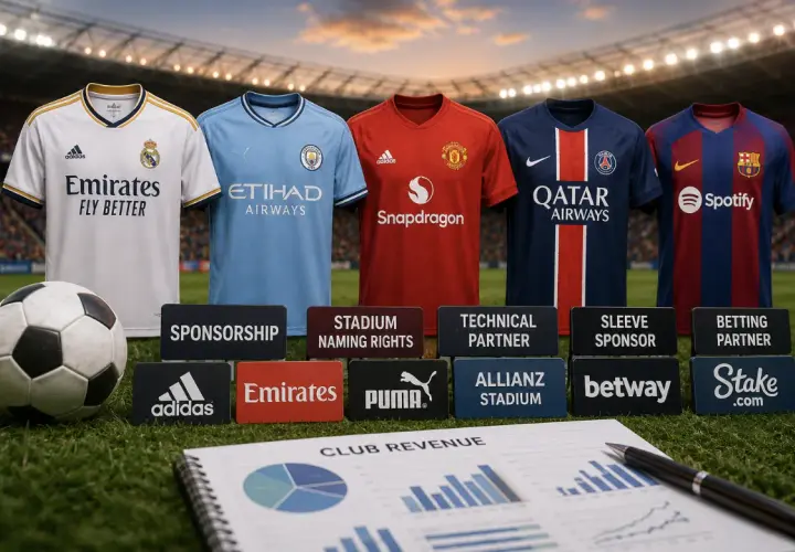 Ekonomia europejskiej piłki nożnej: przychody klubów ze sponsoringu