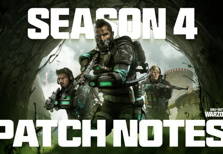 Drei Soldaten in taktischer Ausrüstung, bereit für den Kampf in Warzone Season 4. Patch Notes sind da!