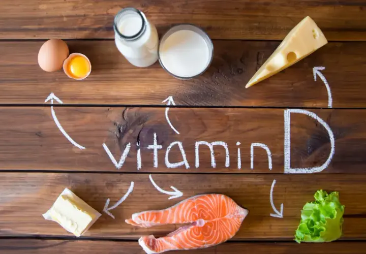 Vitamin D Quellen: Eier, Milch, Käse, Lachs, Butter, Salat. Eine Tabelle zur optimalen Tageszeit für die Einnahme von Vitaminen wäre hier hilfreich.
