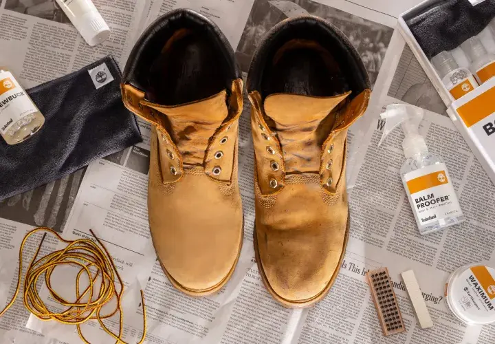 Learn how to wash Timberland boots with this boot care kit, featuring cleaner, proofer, and wax.