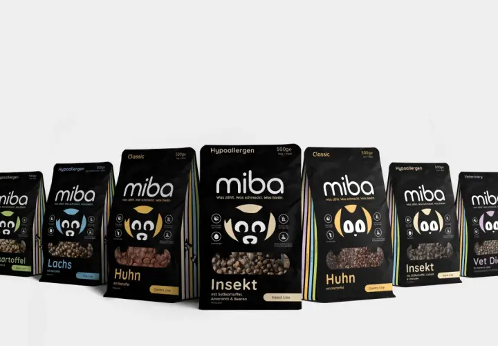 Miba Hundefutter-Sorten: Süßkartoffel, Lachs, Huhn, Insekt. Hypoallergen und Classic Linien, was ist Monoprotein?