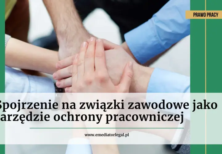 Dłonie splecione w geście jedności, symbolizujące siłę związku zawodowego w ochronie praw pracowniczych.