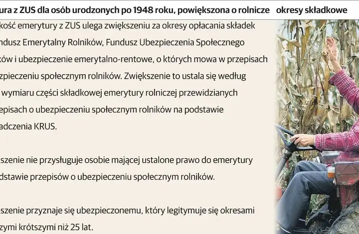 Czy można mieć dwie emerytury z krus i zus? Sprawdź warunki i zasady