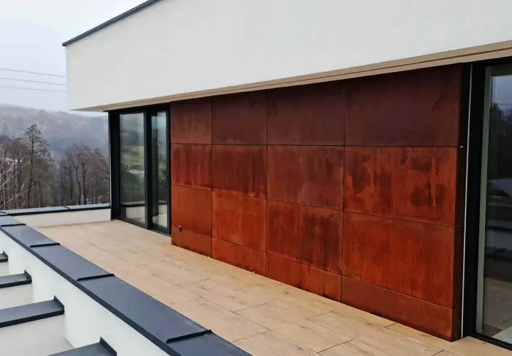 Panele z blachy corten: Wyjątkowe rozwiązanie dla nowoczesnej architektury