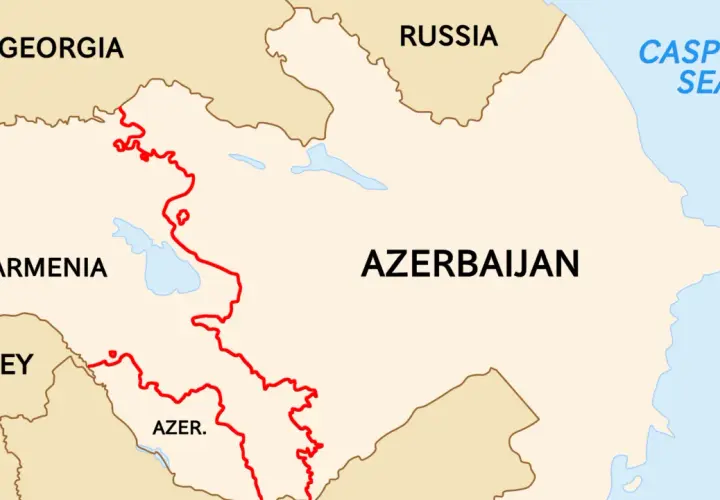 Mapa Kaukazu: z kim graniczy Armenia? Z Gruzją, Azerbejdżanem, Turcją i Rosją.