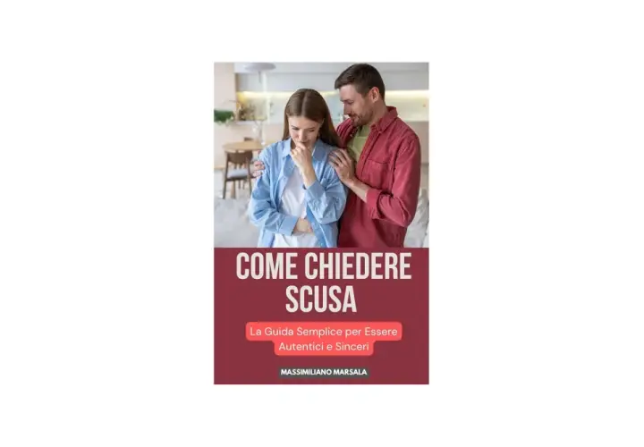 Uomo consola donna con un gesto di comprensione. La copertina del libro "Come chiedere scusa ad un uomo" offre una guida per essere autentici e sinceri.