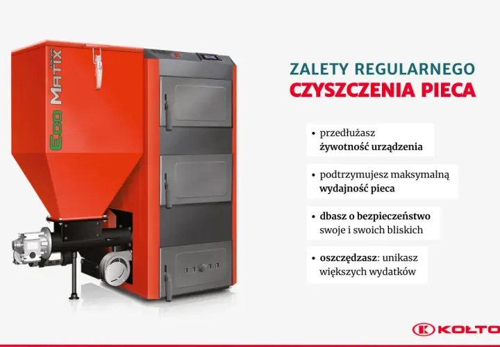 Regularne czyszczenie pieca na ekogroszek przedłuża jego żywotność, zapewnia maksymalną wydajność i bezpieczeństwo.