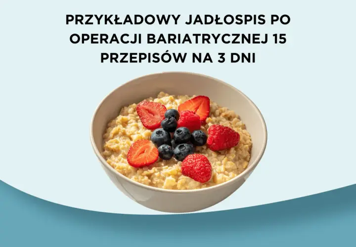 Miseczka owsianki z jagodami i truskawkami.
