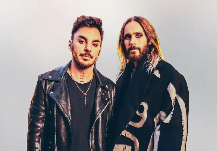 Jared Leto i Shannon Leto z Thirty Seconds to Mars, gotowi do wykonania kolejnych hitowych utworów.
