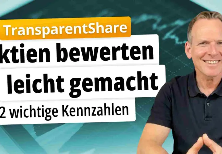 Mann erklärt Aktien bewerten leicht gemacht mit 12 wichtigen Kennzahlen.