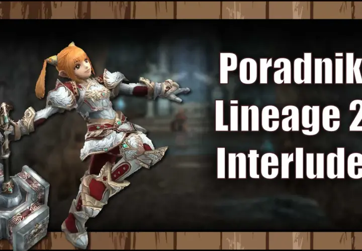 Postać z gry Lineage 2 Interlude z młotem bojowym.