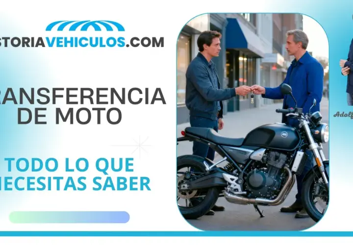 Gestoría de vehículos. Dos hombres intercambian llaves de moto. Información sobre gestoria cambio de nombre moto.