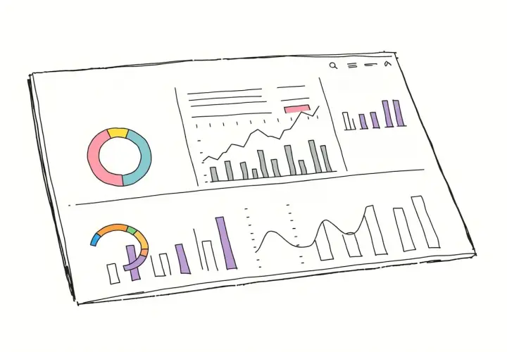 Rysunek przedstawia wykresy i diagramy kołowe, ilustrujące różne rodzaje modeli biznesowych i ich analizę.