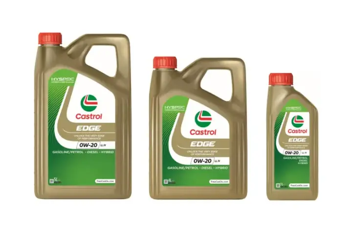 Olej Castrol EDGE 0W-20 chroni silnik przed zatarciem, zapewniając mu płynną pracę. Dostępny w różnych pojemnościach.