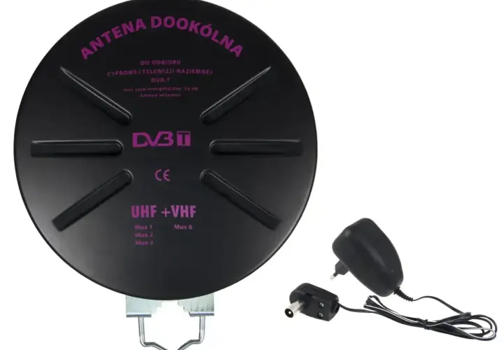 Antena DVB-T do odbioru telewizji naziemnej. Zasilacz i adapter. Dowiedz się, jak sprawdzić moc sygnału anteny naziemnej.