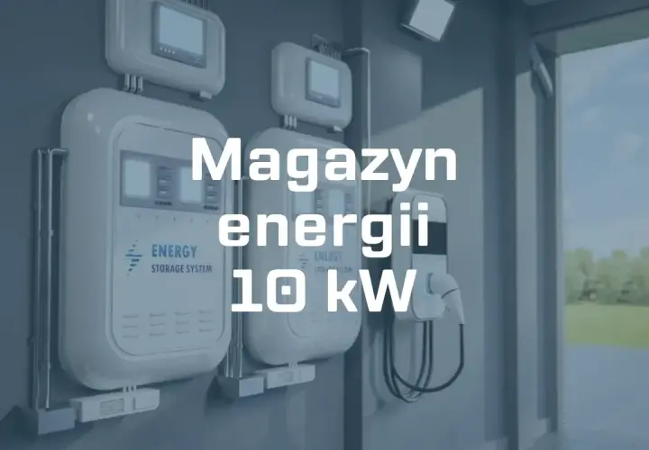 Nowoczesny magazyn energii 10 kW z dwoma jednostkami ściennymi i ładowarką do pojazdów elektrycznych.