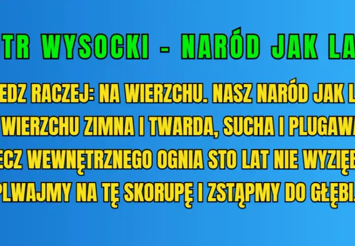 Naród jak lawa interpretacja cytatu – znaczenie, symbolika i kontekst w Dziadach